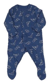 Tmavomodrý overal s dinosaury PRIMARK