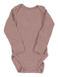 Starorůžové melírované žebrované body HEMA