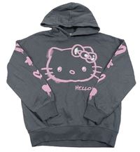 Tmavošedá mikina s Hello Kitty a kapucí H&M