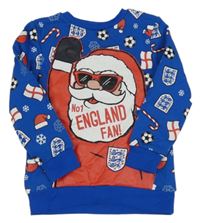 Modrá mikina se Santou George