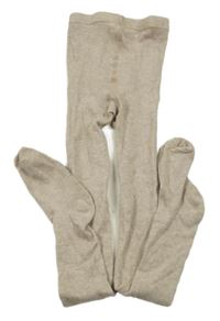 Béžové melírované punčocháče