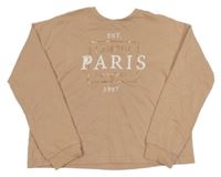 Světlehnědá mikina s nápisem H&M