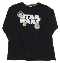 Černé triko s Mistrem Yodou - Star Wars Primark