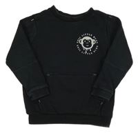 Černá mikina s opicí George