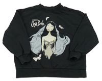 Černá mikina s Mrtvou nevěstou Tima Burtona