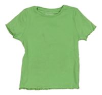 Zelené žebrované tričko Primark