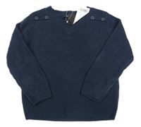 Nové - Tmavomodrý svetr George