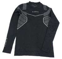 Černé spodní funkční triko Kipsta