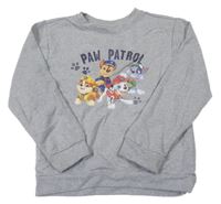 Šedá melírovaná mikina s Paw Patrol Nickelodeon