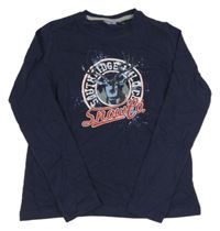 Tmavomodré triko s jelenem zn. Pepperts