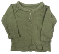 Khaki žebrované triko Primark