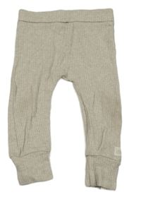 Světlebéžové žebrované lehké tepláky George