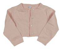 Světlerůžové propínací svetrové bolerko M&S