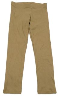 Béžové žebrované legíny F&F