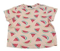 Světlerůžové tričko s melouny M&Co.