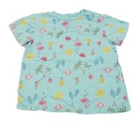 Světlemodré tričko s obrázky Topomini