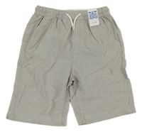 Nové - šedé plátěné chino kraťasy Matalan