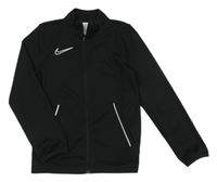 Černá sportovní funkční propínací mikina s logem Nike