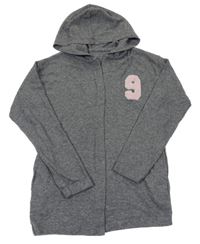 Šedý melírovaný lehký svetrový cardigan C&A