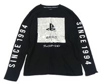 Černé triko s logem PlayStation zn. M&S