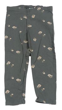 Šedé květované legíny H&M