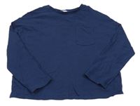 Tmavomodré oversize triko M&S