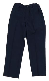 Tmavomodré společenské chino kalhoty H&M