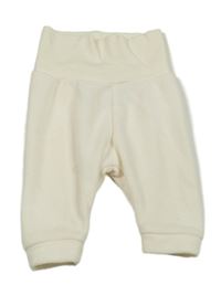 Smetanové fleecové tepláky H&M