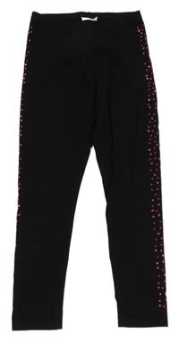 Černé legíny s kamínky Matalan