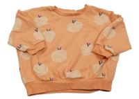 Oranžová mikina s jablky George