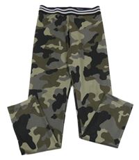 Khaki-černé army legíny River Island