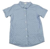 Světlemodrá puntíkatá košile H&M