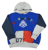 Modro-šedo-červená mikina s kapucí - Harry Potter M&S