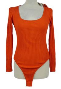 Nové - Dámské červené žebrované body Zara 