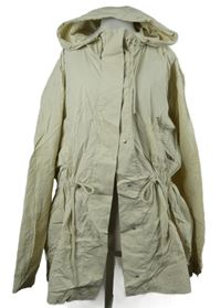 Dámská béžová šusťáková parka se stahováním a kapucí Primark 