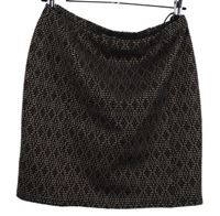 Dámská černo-růžová vzorovaná sukně Papaya 