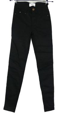 Dámské černé skinny elastické rifle New Look vel. 32