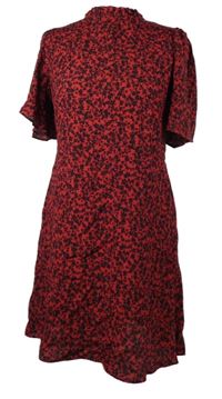 Dámské červeno-černé vzorované šaty F&F