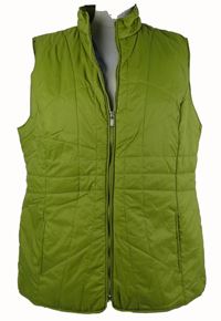 Dámská limetková šusťáková zateplená vesta Laura T. 