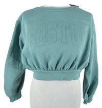 Nové - Dámská světlemodrá crop mikina s nápisem Primark