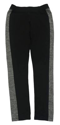 Černo-šedé sportovní legíny souluxe