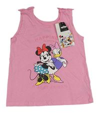 Růžový top s Minnie a Daisy Disney