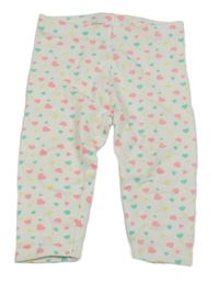 Bílé legíny se srdíčky C&A