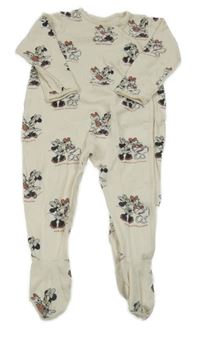 Světlebéžový overal s Minnie a Daisy Disney