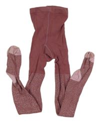 Vínové třpytivé punčocháče TU