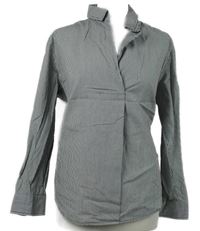 Dámská černo-bílá pruhovaná těhotenská halenka S. Oliver