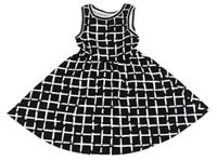 Černo-bílé kostkované šaty Tammy