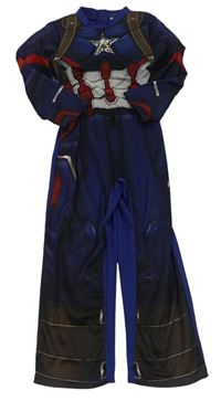 Kostým - Tmavomodrý overal - Capitan America zn. Marvel