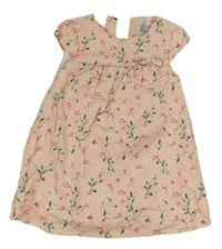 Světlerůžové květované šaty Primark