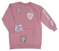 Růžová dlouhá mikina - Looney tunes